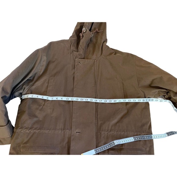 Vintage Eddie Bauer Goose Down Filled Puffer Jacket Winter Coat Mens Sz M Brown - Picture 10 of 10